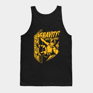 “Gravity? Cute try, buddy.” Parkour Freerunner Retro Themed Gift Tank Top